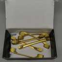  6 Pack Brushed Gold Kitchen Cabinet Handles Cabinet Pulls Kitchen Cabinet Hardware for Cupboard Drawer Pulls 