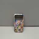 Case Compatible with iPhone 17 Pro,Fall Prevention Bright Hybrid 2-Layer Hard Shell Phone Case for Girls Boys,Stained Glass Bloom Flower