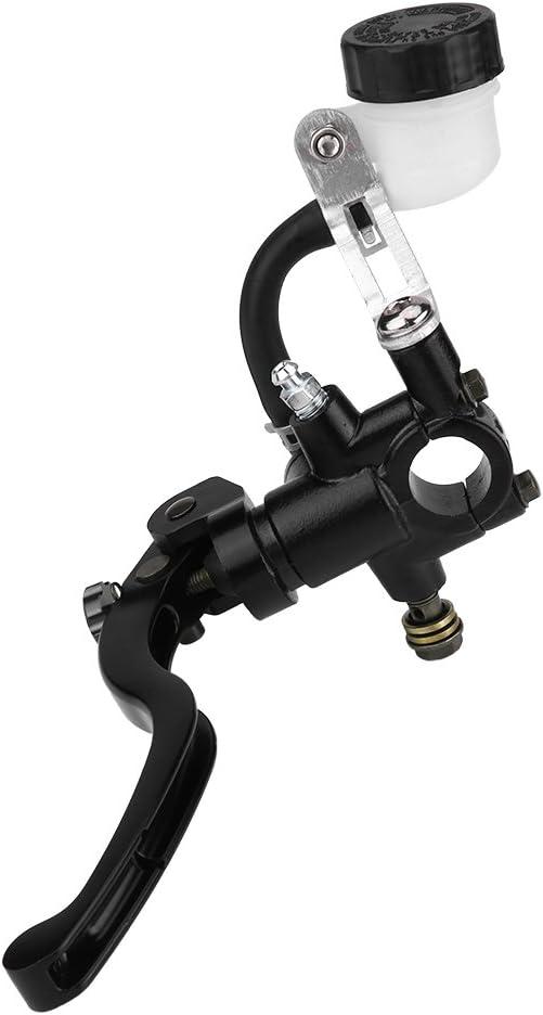 Keenso Front Brake Master Cylinder, 22mm 7/8" Universal Motorcycle Round Hydraulic Brake Cylinder Master Clutch Lever(Front Left)