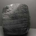 MeMoreCool Square Stuffed Pouf Ottoman Foot Rest, Floor Pouf Foot Stool with Foam Chunk Filling, Soft Stuffed Ottoman Footrest for Living Room, Dark Grey