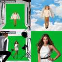 Green Screen Backdrop for Photoshoot, Professional Photo Backdrop Background Curtain for Product PhotographyPortraits, Wedding, Party, Live Streaming Video Recording 8X10 FT (Background Only)