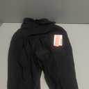 Motherhood Maternity Women's Super Stretch Secret Fit Over the Belly Ankle Straight Leg Pregnancy Dress Pants for Work (Large, Black)