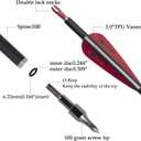 31inch Carbon Arrow Archery Targeting Practice Hunting Arrows for Compound & Recurve Bow with Removable Tips(Pack of 12)