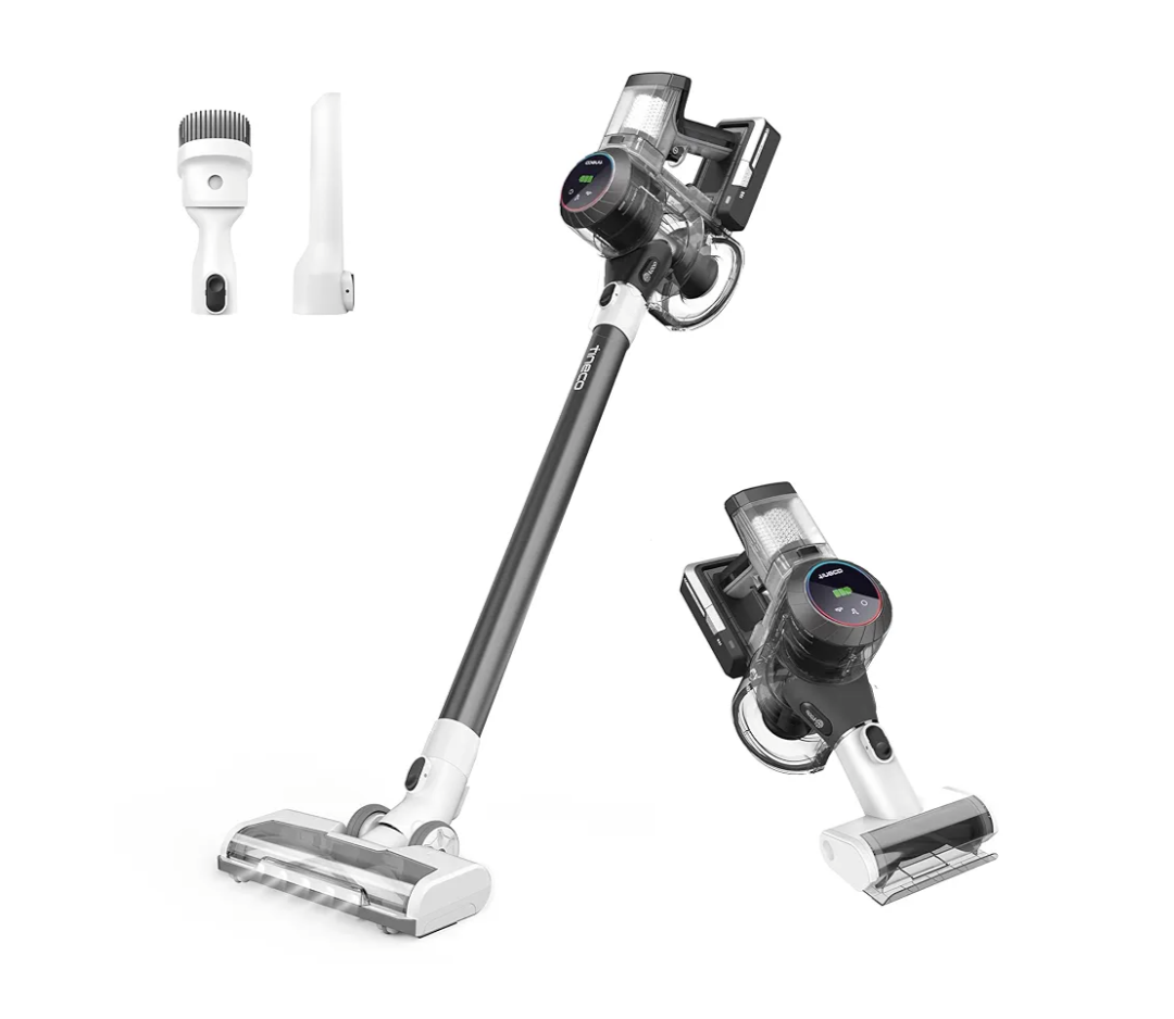 Tineco Pure ONE S11 Cordless Vacuum Cleaner, Smart Stick Handheld Cleaner Strong Suction & Lightweight, Cordless Handheld Vacuum Deep Clean Hair, Hard Floor, Carpet, Car (Pure ONE S11 Grey)