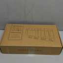 Rebee Vision Farmhouse Key and Mail Holder for Wall - Mail Organizer with Chalkboard and 4 Hooks - Rustic Home Decor for Entryway