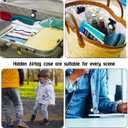 2 x Apple AirTag Holder 2-Pack - Hidden Kids GPS Tracker Case, Suitable for Children, Elderly, Backpack, Luggage (grey-White)