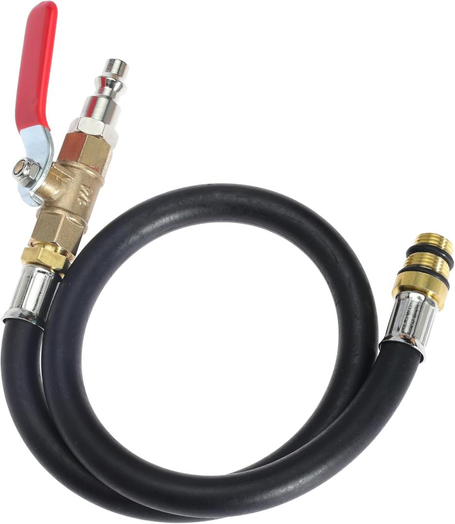 Engine Air Valve Holder Pressure Pipe with Ball Valve M12 M14 Thread to 1/4 NPT Cylinder Leakage Testing Assistant Tool for Ford for Mustang for LS1 LS2 LS3 4.8 5.3 6.0 Trucks