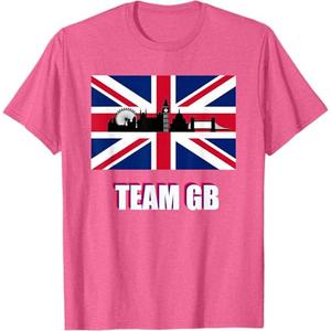 Team GB, UK, Union Jack, London Skyline T-Shirt 2XL