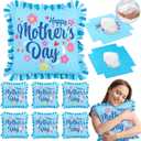 Mindsoft 6 Sets Mother's Day DIY Pillow Craft Kits Cute Floral Tied Pillows with Happy Mother's Day Design, Handmade Gifts for Mom, Craft Activities, Home Decoration & Party Decor Favors