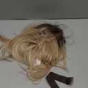 testar Ombre Blonde 136 Lace Front Wig for Women HD Transparent Lace Wig 22 Inch Straight Hair Natural Layered Glueless Synthetic Wigs for Daily Use(Ombre Blonde) (Dark Roots With Blonde)