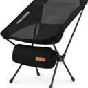 CAMEL CROWN Camping Chair Heavy Duty Backpacking Chair - Ultra-Light Folding Chair with Carry Bag, Portable Compact for Outdoor, Lawn, Hiking, Beach, Picnic