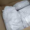VEVOR 100 Pcs White Chair Covers Polyester Spandex Chair Cover Stretch Slipcovers for Wedding Party Dining Banquet Flat-Front Chair Covers