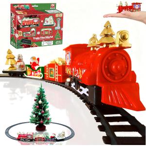 Mini Classic Christmas Train Set for Kids Ages 3-7, Battery-Powered Xmas Train for Under Christmas Tree, for Boys and Girls