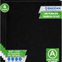 Bagean HPA200 Carbon Pre Filter A Compatible with Honeywell Air Purifier Filter Replacement - Fits HPA200 HPA5200 HPA5250 Series - Activated Prefilter A Absorbs Odor & Filters Freshen the Home (4-Pk)