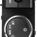 Headlight Dimmer Switch Assembly for 2007-2014 Chevy Avalanche Silverado Suburban Tahoe GMC Sierra Yukon XL, Fog Light Switch Dome Headlamp Switch 25858705 15096895 15926099