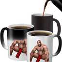 Funny Christmas Day Gift For Girlfriend, Heat Changing Coffee Mug, Funny Gag Gifts for Women Men - Message Appears as it Heats, Novelty Gifts for Christmas Birthday