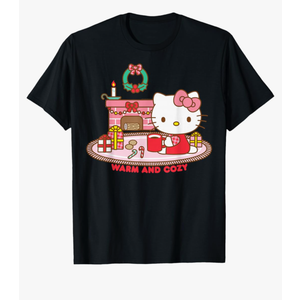 Hello Kitty Warm and Cozy Christmas T-Shirt, S