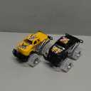 Light-Up Monster Truck Toys (2-Pack)  Push-&-Go Cars with Glowing Wheels  Birthday Gift for Toddlers, Boys & Girls Ages 3+  Durable Friction-Powered Trucks  Batteries Included