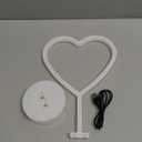 BHCLIGHT Pink Heart Neon Sign, Valentines Day LED Neon Light Battery Operated or USB Powered Valentines Pink Heart Lights, Table Lamp for Galentines Day Decorations, Wedding, Gifts for Women, Lover