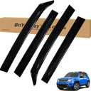 Vent Shades Rain Guards for Jeep Renegade 2015 2016 2017 2018 2019 2020 2021 2022 2023 2024 Accessories, for Jeep Renegade Window Deflectors Window Visors