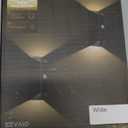 EZVALO Motion Sensor Wall Lights, 4000mAh Rechargeable Battery Operated Wall Sconces Set of 2, 3 Color Temps, Dimmable, Wireless Magnetic Night Light with Remote, Timer, for Stair, Hallway, Bathroom (White)