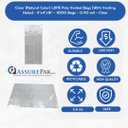 Retail Bags Direct Produce LDPE Poly Vented Bags (With Venting Holes) - 8"x4"x14" - 1000 Bags - 0.80 mil - Clear