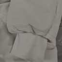 Women's Lightweight Packable Puffer Jacket Quilted Insulated Warm Winter Coat Full-Zip Hooded Outerwear for Hiking Travel (Large, Off-white)