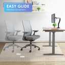 Vicwe Office Chair Mat for Carpeted Floors, 48"X36" Rectangle Desk Chair Mats with Studs for Low and No Pile Carpeted Floors, Easy Glide Computer Desk Chair Mat for Home & Offices