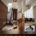 Ultenic Wet Dry Vacuum Cleaner, Vacuum Mop for Wet & Dry Messes, 180° Lay-Flat & Auto Self-Cleaning, 60Mins Runtime ＆ Edge-Cleaning, Anti-Tangle Roller for Hard Floor and Pet Hair, AC1 TriFlex