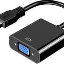 USB to VGA Adapter for Monitor, VGA to USB 3.0/2.0 Converter 1080P Multi-Display Video Cable for Laptop Desktop PC to Monitors, Projector, TV. (Not Support Chromebook)