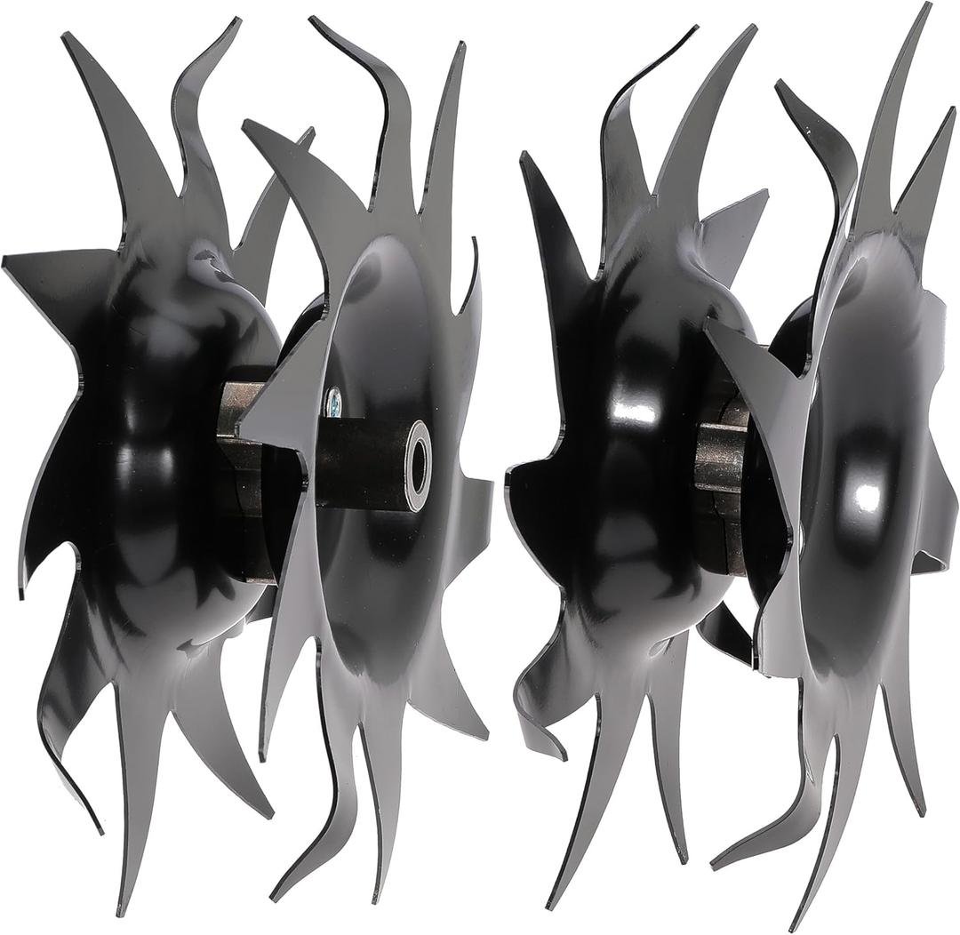 Power Tiller Tines for Mantis 1622, 7222, 7225, 7260, 7261, 7262, 7920, 7924, 7940 Cultivators, Till up to 10-Inch deep and 9-Inch Wide