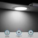 TORCHSTAR 6 Inch Slim LED Recessed Lighting with Junction Box, CRI90 Aluminum Dimmable 12W Ultra-Thin Recessed Light, 5000K Daylight, 1100LM Basic Series LED Downlight, ETL & ES & FCC, Pack of 6