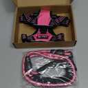 No Pull Dog Harness Adjustable Reflective Oxford Easy Control Medium Large Dog Harness with A Free Heavy Duty 5ft Dog Leash, Medium