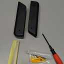 ELETIUO Wall & Under Desk Laptop Mount Holder with Adhesive & Screws in,1.02"/ 26 mm Thick,Anti-Scratch Pads,Universal for MacBooks,Surface,Keyboards,Tablets,Switch &More (Black)