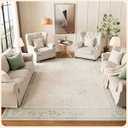 Istana Foldable Green 9x12 Rug - Stain Resistant, Eco-Friendly Washable Area Rug for Living Room & Bedroom