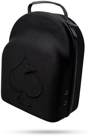 Pins & Aces Hat Caddie - Premium Travel Case - Hard Shell, Holds 6 Hats - Ventilation, Easy Grab Handle