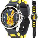Accutime Kids Pokemon Pikachu Analog Quartz Watch for Boys, Girls, and Adults All Ages
