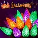 240 LED 78FT C6 Halloween String Lights, Super Long Halloween Lights Outdoor Indoor with 13 Modes & Timer, Waterproof Fairy Twinkle Light Plug in for Tree Horror Party Decor (Orange Purple and Green)