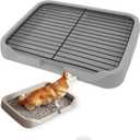 Dog Potty Tray, Indoor Mesh Dog Litter Box, Toilet Pee Pad Holder Puppy Training Tray, Removable Stable Structure Pet Training Pads