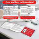 Mahjong Cards 2026, 4 PCS Mah Jongg Card Large Print, Easy to Read Rule Cards for Mah Jongg, Perfect Mahjong Accessories and Gifts for Mahjong Beginners