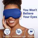Hsa Store Eligible Items Fsa: Cold Compress for Migraines Headache Puffiness Dark Circles, Face Ice Pack for Sleep Puffy Eyes, Reusable Cooling Gel Eye Mask (Blue)