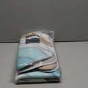 Britimes Bathroom Rug Set of 3 3 Pieces Bath Mats Set Abstract Blue Beach No Slip Washable Cover Floor Rug Decorations for Bathroom (Medium)