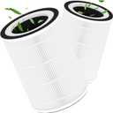 2 Packs Kilo H13 True HEPA Replacement Filter Compatible with Afloia Kilo, KILOPLUS, Kilo PRO, MIRO, MIRO PRO and MORENTO MR-Kilo, Kalo Air Cleaner Purifier, 360 3-Stage Filtration System