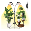 Grow Lights for Indoor Plants,Full Spectrum Standing Plant Grow Light with 4/8/12H Timer, 6 Dimmable Levels,68" Adjustable Tripod, Floor Grow Lamp for Large Indoor Plants, Dual Heads Plus