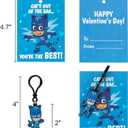 24 Set Valentines Cards for Kids Classroom, Non-Candy Class Valentines Day Gifts for Kids Boys & Girls, Valentine Favors for School Parties