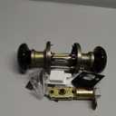 NCL Black Door Knobs, Door Knob Interior, Porcelain Round Door Levers, Antique Brass Privacy Door Handles, Door Locks for Bedroom and Bathroom