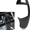 Car Gear Shift Knob Cover, Car Shift Knob Panel Sticker, Carbon Fiber Gear Lever Cover, Car Sporty Interior Knob Sticker Cover Compatible with F20 F30 F31 F34 X5 F15 X6 F16 X3 F25 X4 F26 F1
