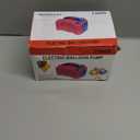 IDAODAN Electric Balloon Pump, Portable Electric Balloon Blower Machine Balloon Air Pump Dual Nozzle Rose Red 110V 600W Balloon Inflator for Party Decorations