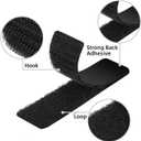 Hook and Loop Tape Sticky, 20 Sets, Black