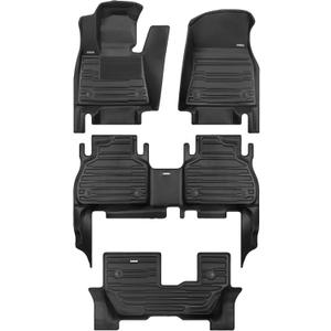 TuxMat - for BMW X7 7-Seater 2019-2026 Models - Custom Car Mats - Maximum Coverage, All Weather, Laser Measured - This Full Set Includes 1st, 2nd and 3rd Rows